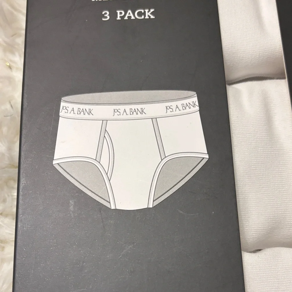 Jos. A. Bank Men's Briefs 3 Pack - Pure White - Picture 4 of 5